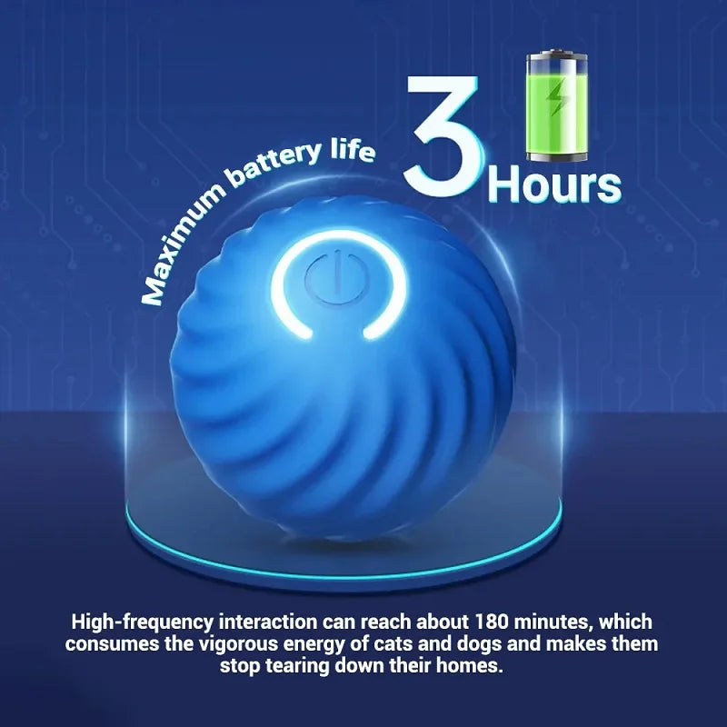 Automatic Moving Dog Toy Ball – USB Rechargeable, Smart Interactive Chew & Bouncing Ball for Puppies and Dogs