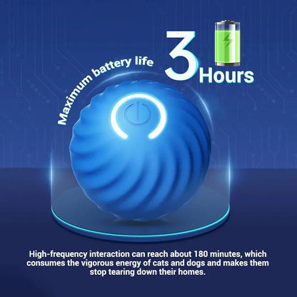 Automatic Moving Dog Toy Ball – USB Rechargeable, Smart Interactive Chew & Bouncing Ball for Puppies and Dogs