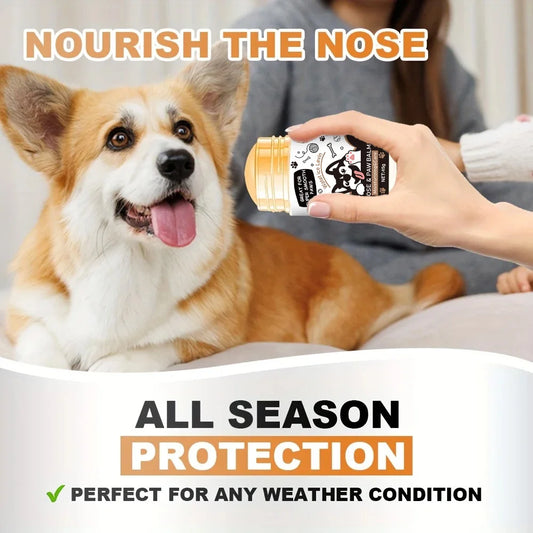 Dog Paw & Nose Balm – Lick-Safe Moisturizing Snout Soother for Dogs | Natural Healing Wax for Dry, Cracked Paws | Weatherproof Protection & Nourishing Formula