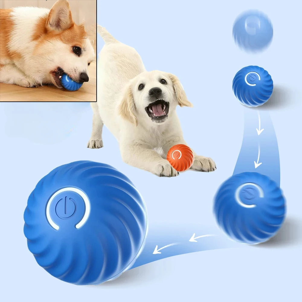 Automatic Moving Dog Toy Ball – USB Rechargeable, Smart Interactive Chew & Bouncing Ball for Puppies and Dogs