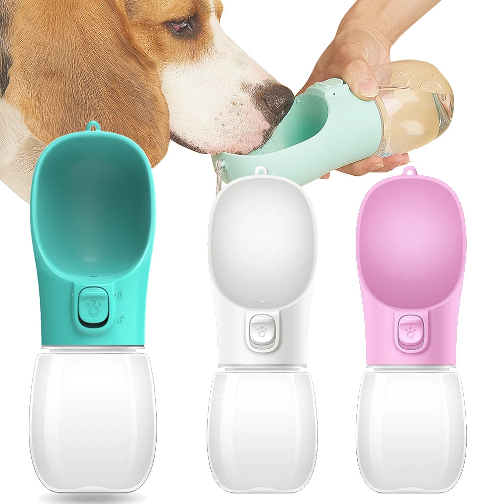 Portable Dog & Cat Water Bottle – Leakproof Walking & Outdoor Drinking Bowl for Small and Large Dogs