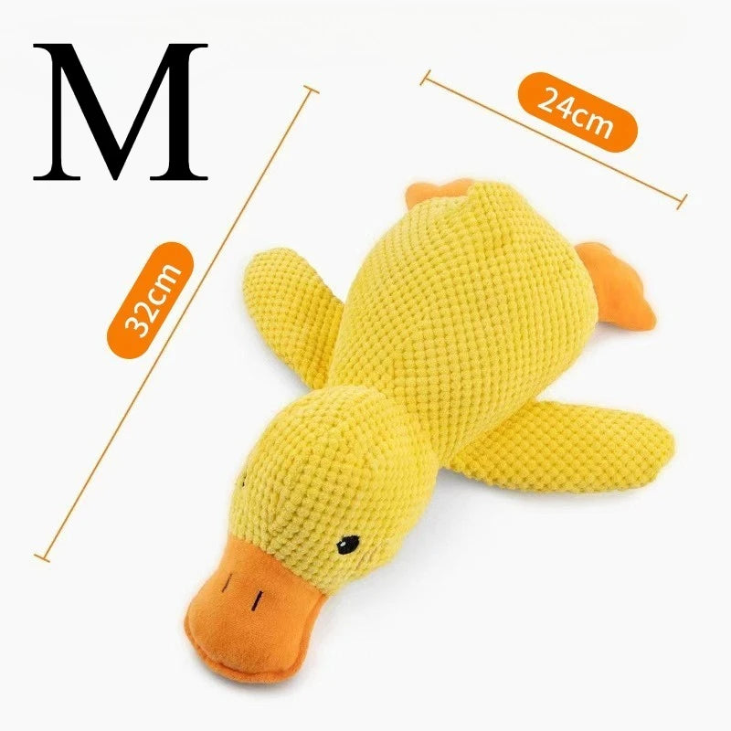 Sleeping Duck Plush Dog & Cat Toy – Bite-Resistant, Squeaky, Teeth-Cleaning & Stress-Relief Plush for Small & Large Dogs