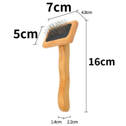 Dog & Cat Wooden Grooming Brush – Pet Hair Remover, Knot-Opening Comb & Massage Brush for Dogs and Cats