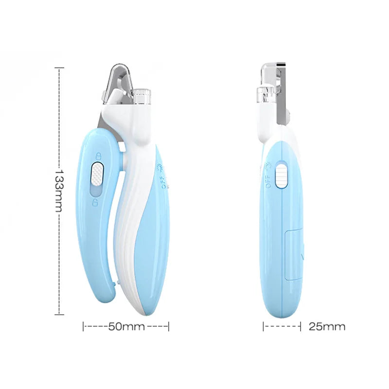 Professional Pet Nail Clippers with LED Light – Safe Paw & Claw Grooming Trimmer for Dogs, Cats, and Small Animals