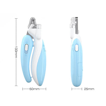 Professional Pet Nail Clippers with LED Light – Safe Paw & Claw Grooming Trimmer for Dogs, Cats, and Small Animals