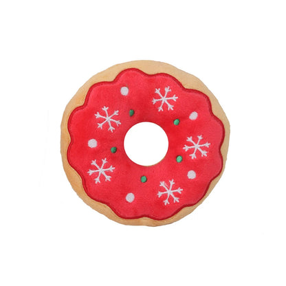 Christmas Dog & Cat Plush Toy – Squeaky Santa, Gingerbread & Reindeer Holiday Toy Soft, Durable, Pet-Safe Plush for Festive Indoor Play