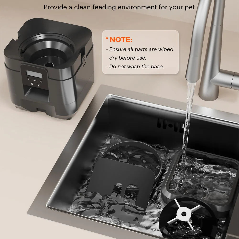 Smart Automatic Pet Feeder – Timed Cat & Dog Food Dispenser with Portion Control | Slow-Feed Bowl for Healthy Eating & Daily Meal Scheduling