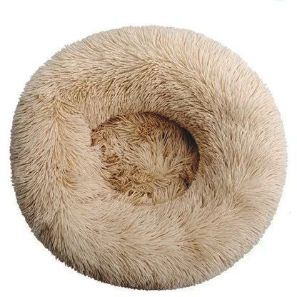 Luxury Round Plush Pet Bed for Small, Medium & Large Dogs – Super Soft Cat & Dog Nest, Winter Warm Fleece Dog House