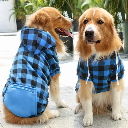 Dog Winter Coat – Plaid Reversible Pet Jacket for Small, Medium & Large Dogs, Cold Weather Dog Apparel
