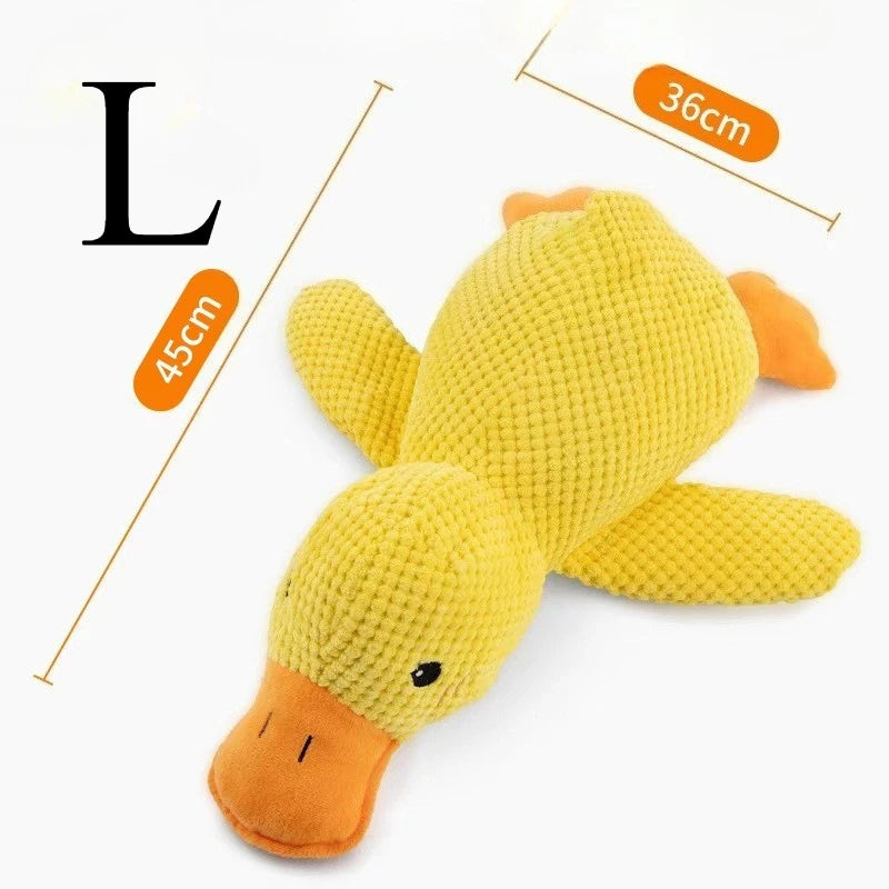 Sleeping Duck Plush Dog & Cat Toy – Bite-Resistant, Squeaky, Teeth-Cleaning & Stress-Relief Plush for Small & Large Dogs
