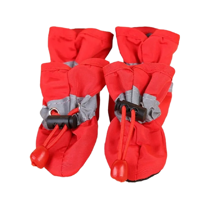 4-Piece Waterproof Pet Dog Shoes – Anti-Slip Rain Boots for Small Dogs, Puppies & Cats