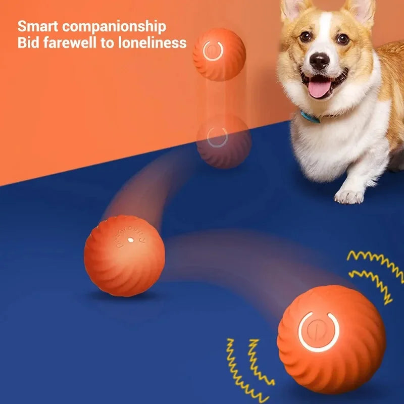 Automatic Moving Dog Toy Ball – USB Rechargeable, Smart Interactive Chew & Bouncing Ball for Puppies and Dogs