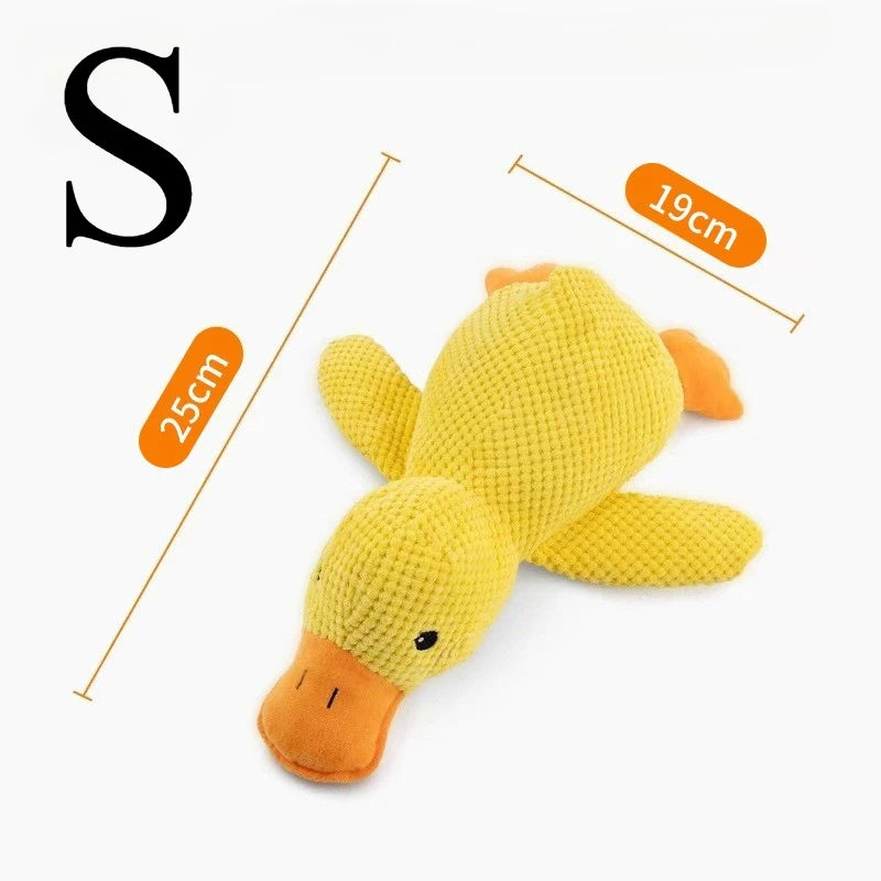 Sleeping Duck Plush Dog & Cat Toy – Bite-Resistant, Squeaky, Teeth-Cleaning & Stress-Relief Plush for Small & Large Dogs