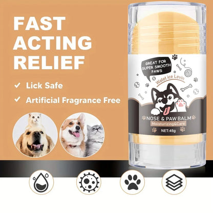 Dog Paw & Nose Balm – Lick-Safe Moisturizing Snout Soother for Dogs | Natural Healing Wax for Dry, Cracked Paws | Weatherproof Protection & Nourishing Formula