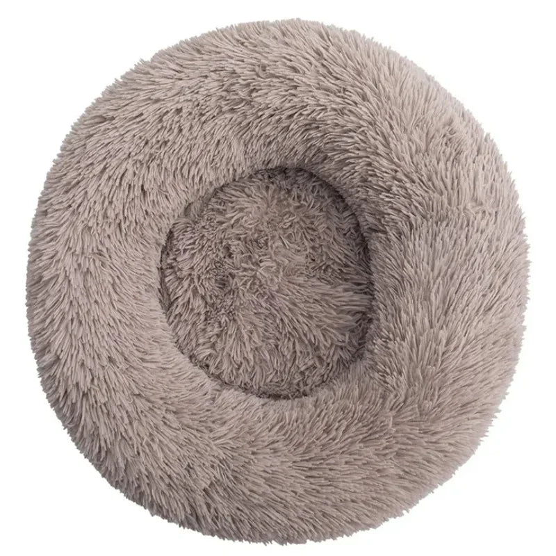 Luxury Round Plush Pet Bed for Small, Medium & Large Dogs – Super Soft Cat & Dog Nest, Winter Warm Fleece Dog House