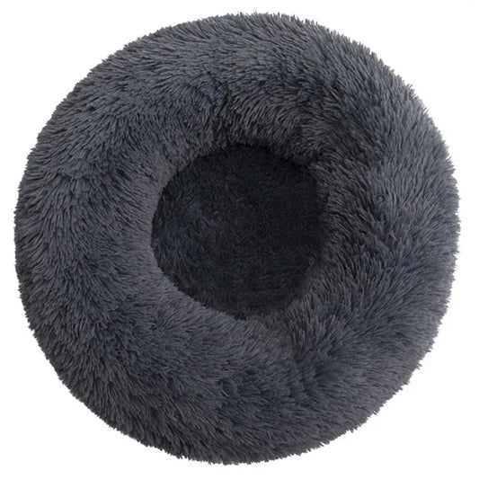 Luxury Round Plush Pet Bed for Small, Medium & Large Dogs – Super Soft Cat & Dog Nest, Winter Warm Fleece Dog House