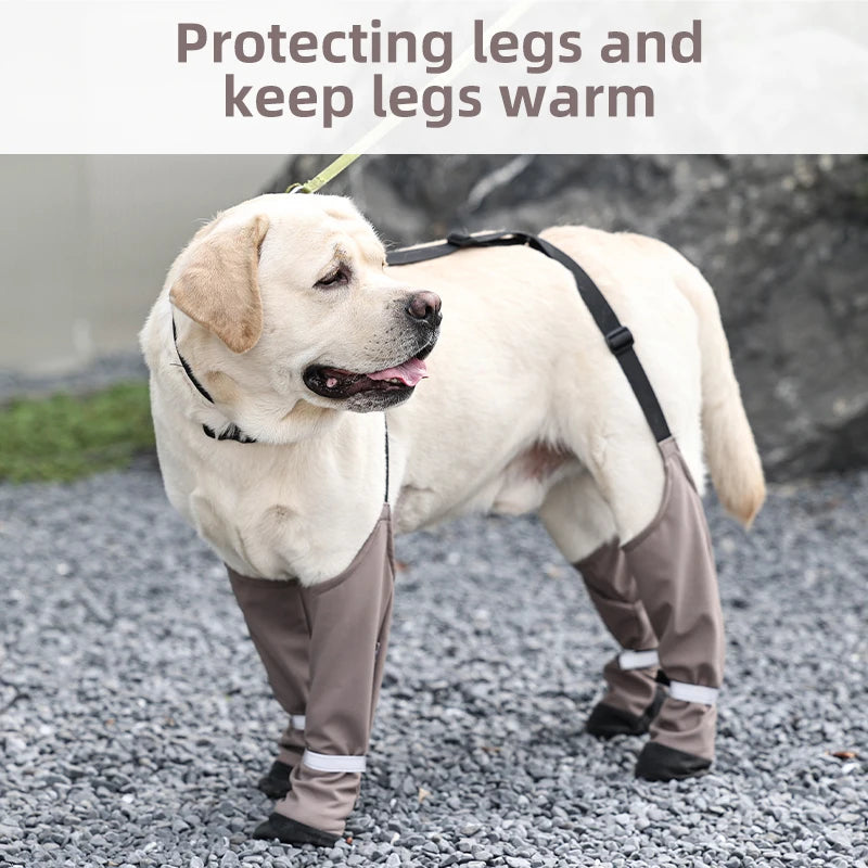 Waterproof Dog Shoes with Back Strap – Anti-Slip, Warm, Anti-Dirty Outdoor Boots for Dogs | Secure Fit Pet Paw Protectors