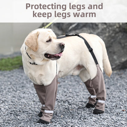 Waterproof Dog Shoes with Back Strap – Anti-Slip, Warm, Anti-Dirty Outdoor Boots for Dogs | Secure Fit Pet Paw Protectors