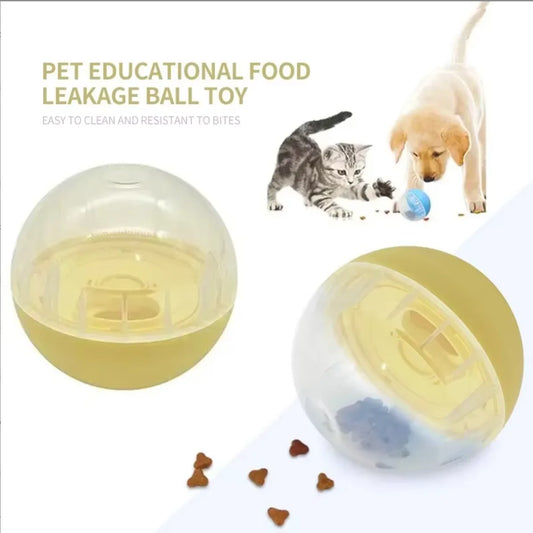 Interactive Dog & Cat Treat Dispenser – Adjustable Slow Feeder Food Ball, Anti-Choke IQ Training Toy for Enrichment & Healthy Eating